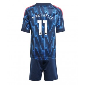 Arsenal Gabriel Martinelli #11 Replika Babytøj Udebanesæt Børn 2025-26 Kortærmet (+ Korte bukser)